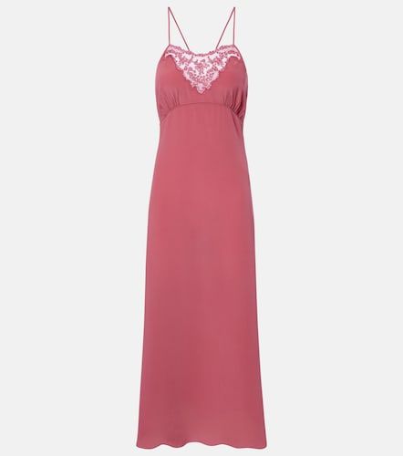 Chloé Robe nuisette en soie et dentelle - Chloe - Modalova