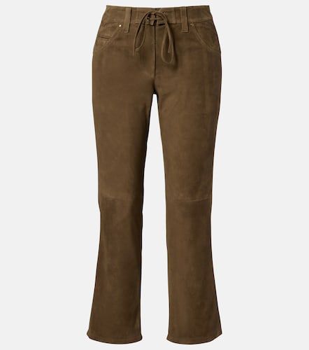 Pantalon droit en daim - Isabel Marant - Modalova