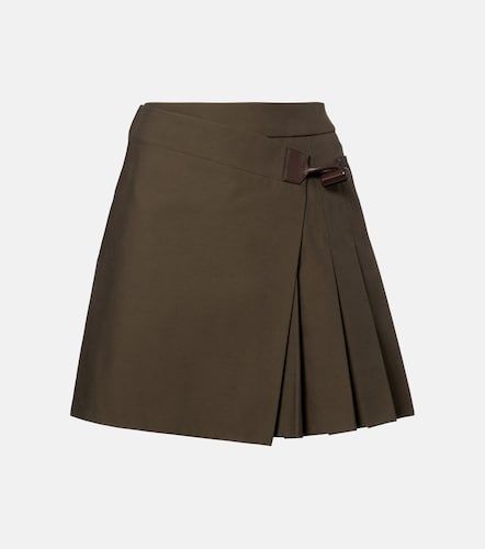 Jupe portefeuille en coton mélangé - Loewe - Modalova