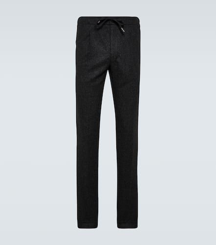 Pantalon slim en flanelle de laine - Thom Sweeney - Modalova