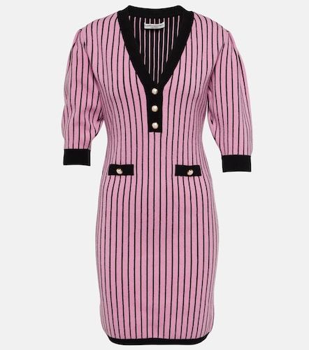 Robe en maille à fines rayures - Alessandra Rich - Modalova