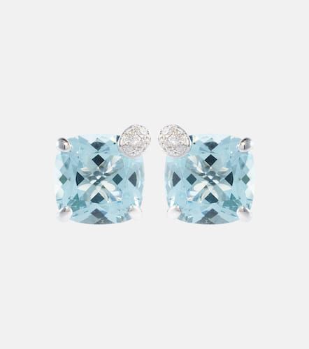 Boucles d'oreilles Peekaboo en or blanc 18 ct, aigue-marine et diamants - Bucherer Fine Jewellery - Modalova