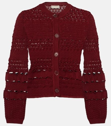 Cardigan en crochet de coton - Elie Saab - Modalova