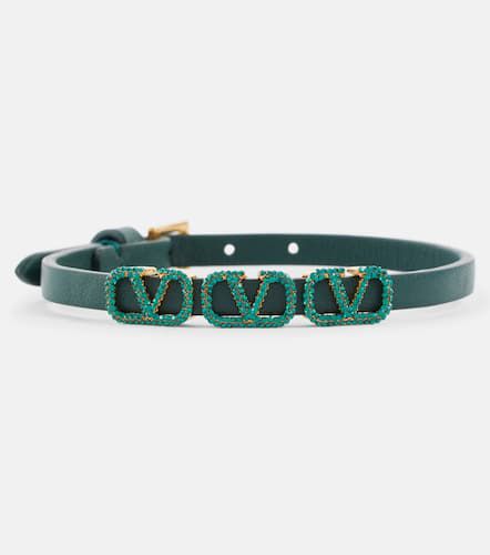 Bracelet VLogo en cuir à ornements - Valentino Garavani - Modalova