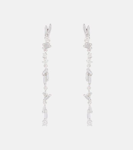 Boucles d’oreilles Classic en or blanc 18 ct et diamants - Suzanne Kalan - Modalova