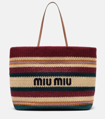 Miu Miu Cabas rayé - Miu Miu - Modalova