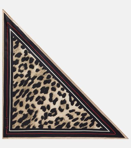 Foulard en soie à imprimé léopard - Givenchy - Modalova