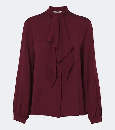 Blouse en soie à col lavallière - Max Mara - Modalova