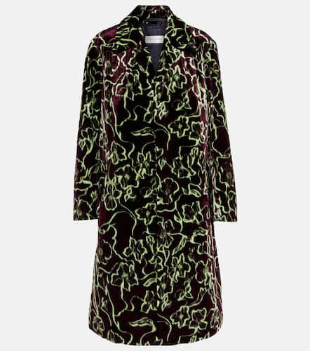 Manteau imprimé en velours - Dries Van Noten - Modalova