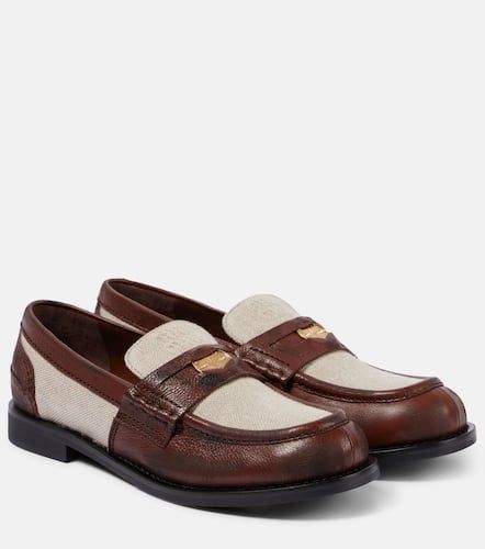 Miu Miu Mocassins  logo - Miu Miu - Modalova