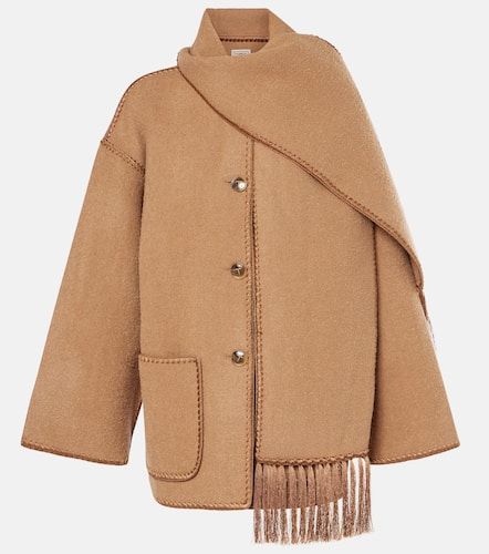 Veste et charpe brodes en laine mlange - Toteme - Modalova