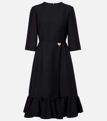 Robe midi en Crêpe Couture - Valentino - Modalova