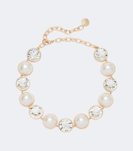 Collier en cristaux et perles fantaisie - Carolina Herrera - Modalova