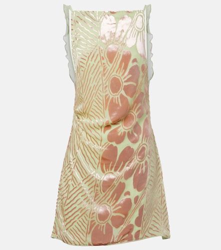 Robe Ventura en velours et résille à fleurs - SIR - Modalova