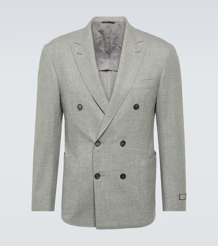 Blazer droit en cachemire mélangé - Canali - Modalova