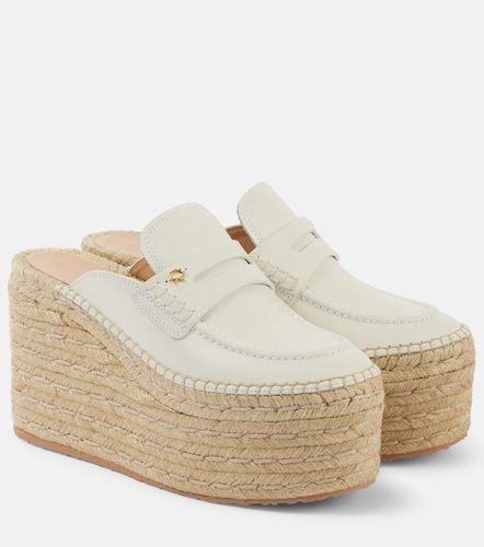 Espadrilles compensées en cuir - Gianvito Rossi - Modalova