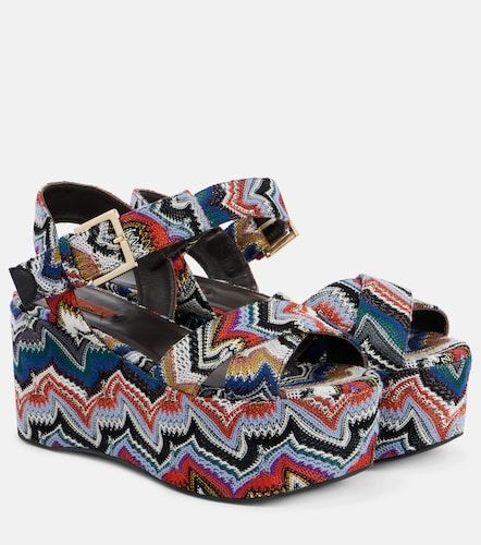 Sandales compensées Julia Raschel en lamé - Missoni - Modalova
