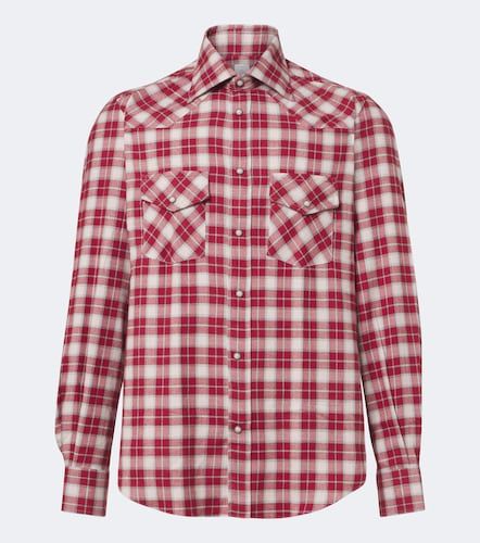 Chemise en coton à carreaux - Eleventy - Modalova