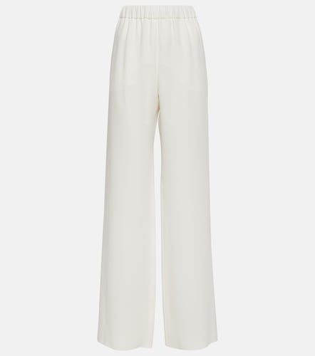 Pantalon ample à taille haute en soie - Valentino - Modalova