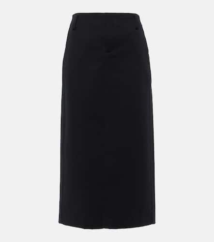 Jupe midi  taille basse en coton - Vince - Modalova