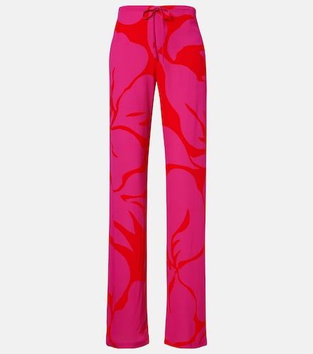 Pantalon droit à fleurs - Dries Van Noten - Modalova