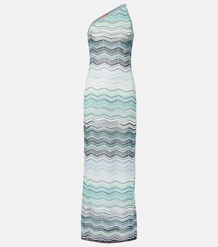 Robe longue asymétrique Zigzag en lamé - Missoni - Modalova