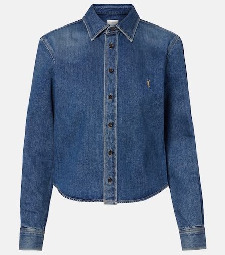 Chemise Cassandre en denim - Saint Laurent - Modalova