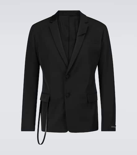 Blazer droit technique en laine - Prada - Modalova