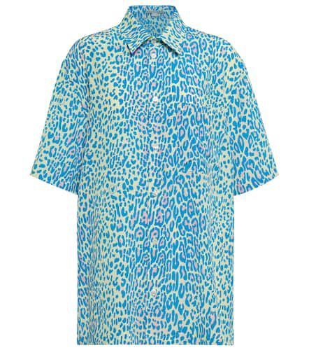 Chemise en soie à motif léopard - Stella McCartney - Modalova