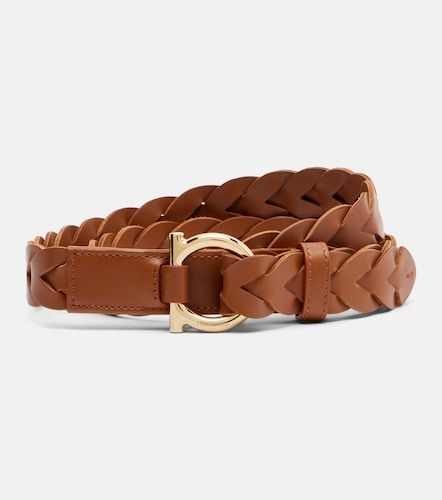 Ceinture Gancini en cuir tressé - Ferragamo - Modalova