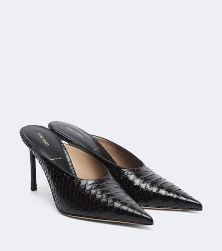 Tom Ford Mules en cuir façon croco - Tom Ford - Modalova