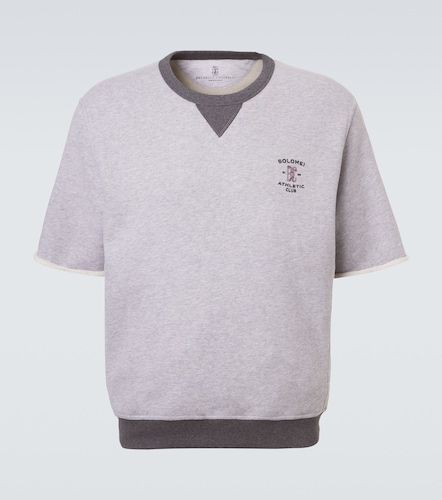T-shirt en jersey de coton - Brunello Cucinelli - Modalova