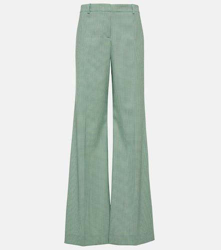 Pantalon ample en laine mélangée à carreaux - Etro - Modalova