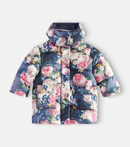 Veste matelassée à fleurs - Monnalisa - Modalova