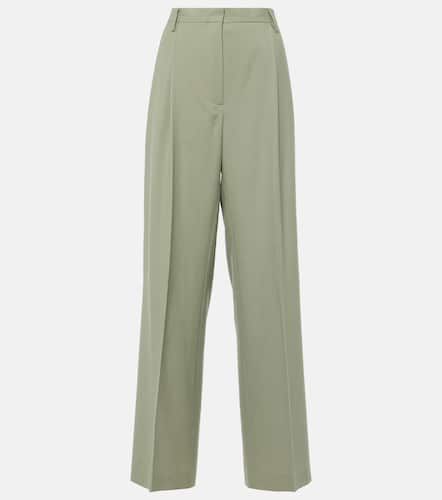 Pantalon droit à taille mi-haute en laine - Dries Van Noten - Modalova