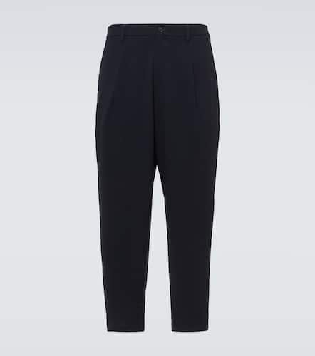 Pantalon droit en laine vierge - Giorgio Armani - Modalova