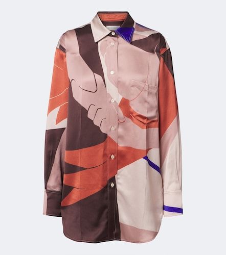Chemise à imprimé en satin - Victoria Beckham - Modalova