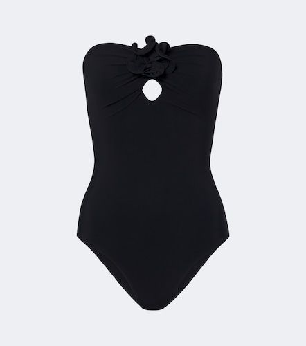 Maillot de bain bustier à appliqué floral - Magda Butrym - Modalova