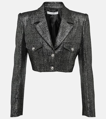 Veste raccourcie en tweed métallisé - Alessandra Rich - Modalova