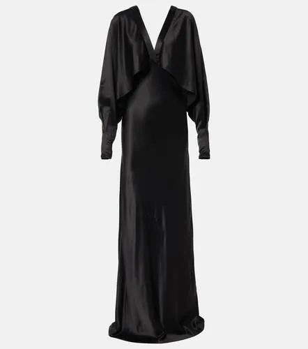 Saint Laurent Robe longue en satin - Saint Laurent - Modalova