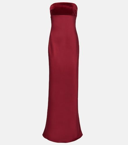 Robe longue Baia en satin de coton - Max Mara - Modalova
