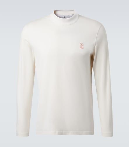 T-shirt en coton à logo - Brunello Cucinelli - Modalova
