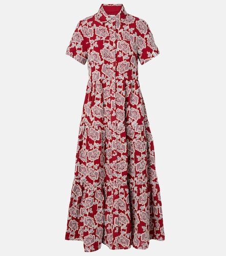 Robe chemise en coton mélangé à broderie - Erdem - Modalova