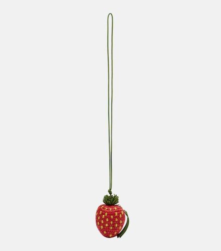 Porte-monnaie Strawberry en raphia à lanière - Loewe - Modalova