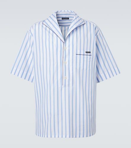 Chemise en coton et soie à rayures - Dolce&Gabbana - Modalova