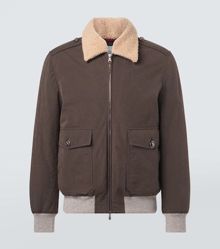 Veste blouson en coton mélangé - Brunello Cucinelli - Modalova