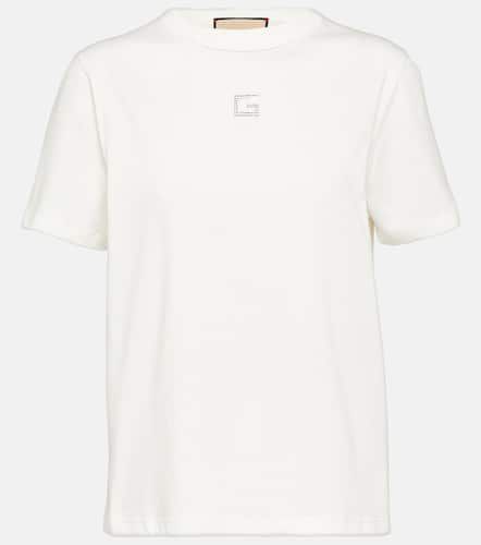 T-shirt Square G en coton à ornements - Gucci - Modalova