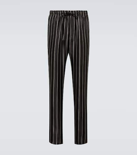 Pantalon de pyjama en soie rayée - Dolce&Gabbana - Modalova