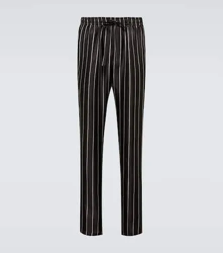 Pantalon de pyjama en soie rayée - Dolce&Gabbana - Modalova