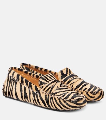 Mocassins Gommino en cuir façon poulain - Tod's - Modalova